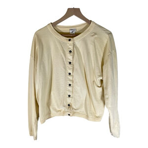 Silver Wear Cardigan M Medium Yellow Button Business Casual Winter Long‎ sleeve
